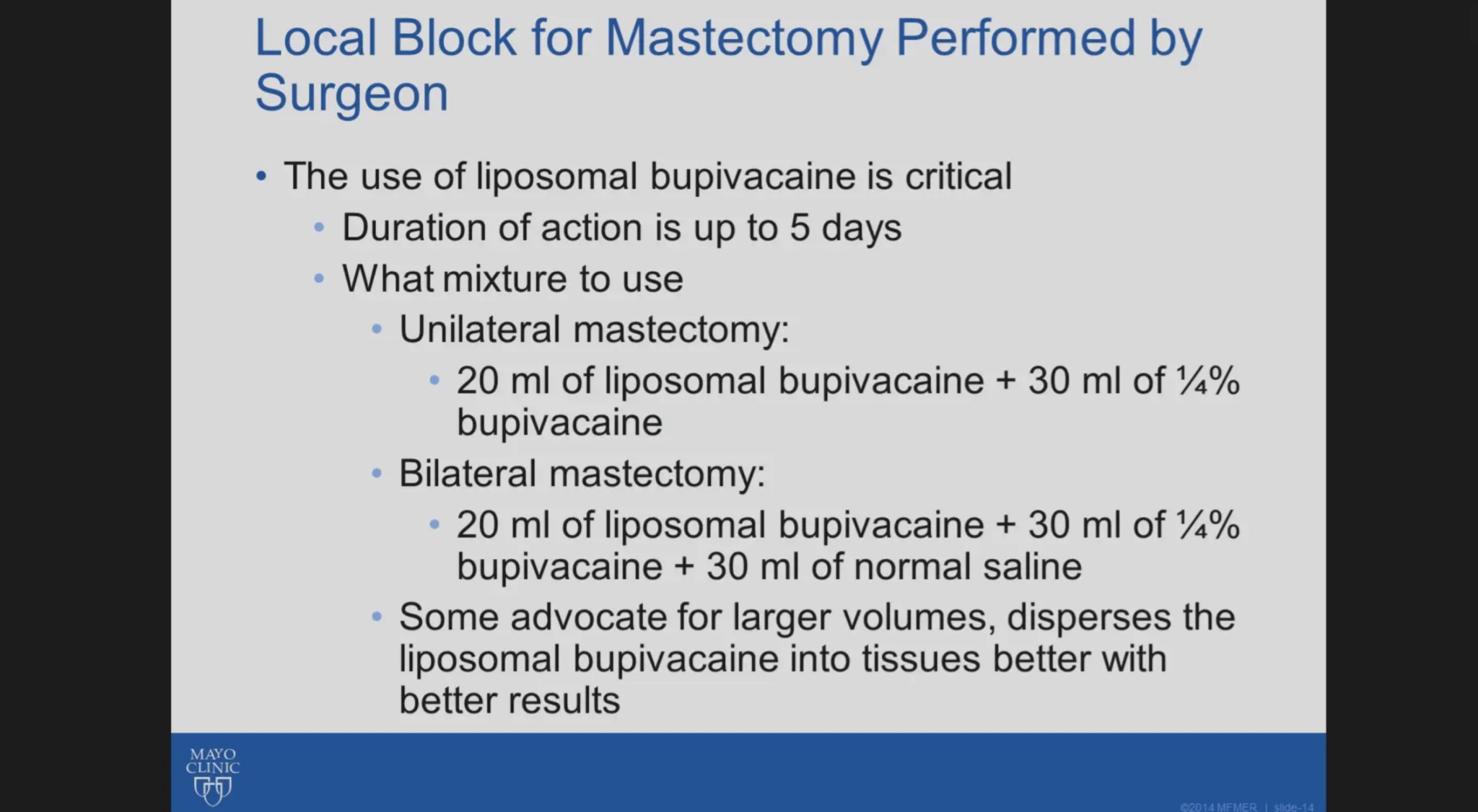 Blocks for Mastectomies B Pockaj